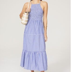 Slate & Willow Striped Halter Midi Dress